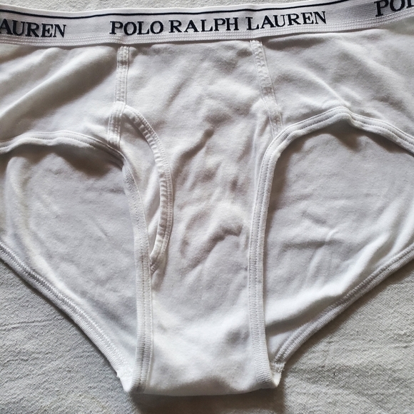 Polo by Ralph Lauren Set of 2 White Sz. 1X Briefs - Picture 3 of 5